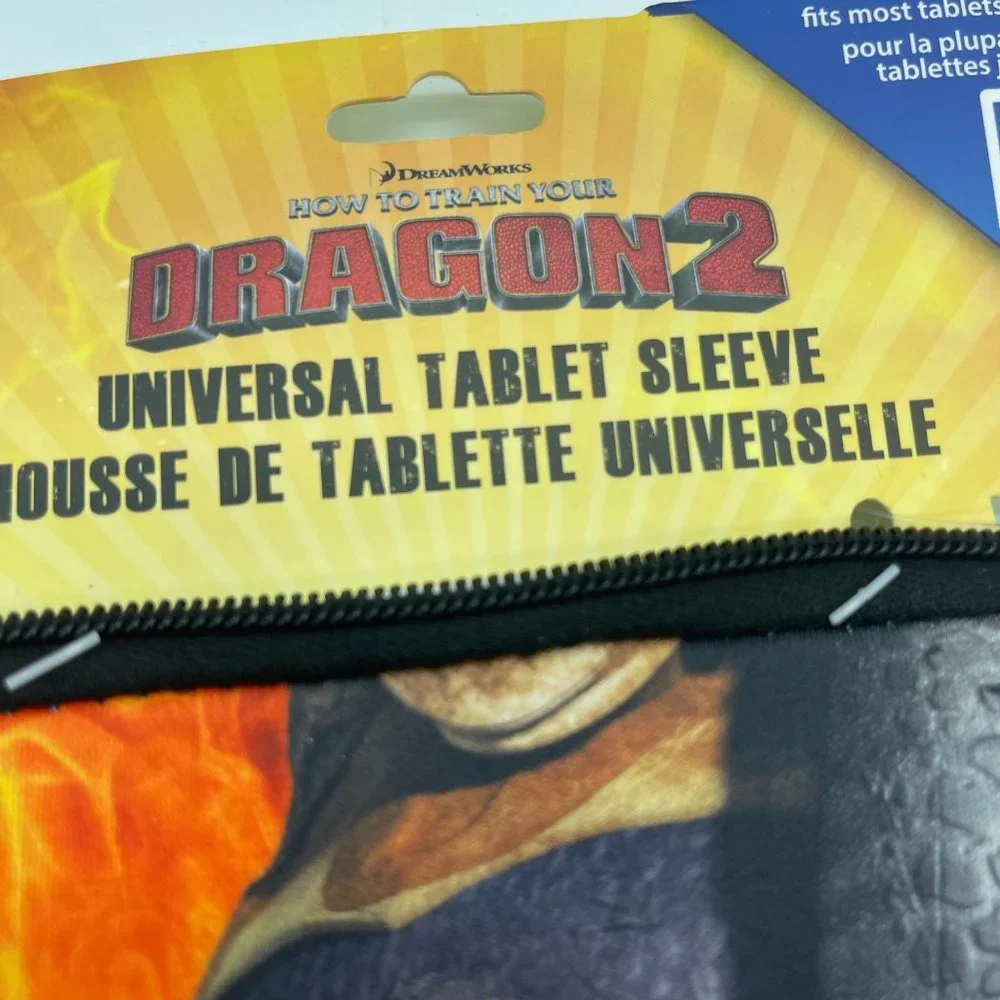 How To Train Your Dragon Tablet Sleeve Orange Black Zipper 7in